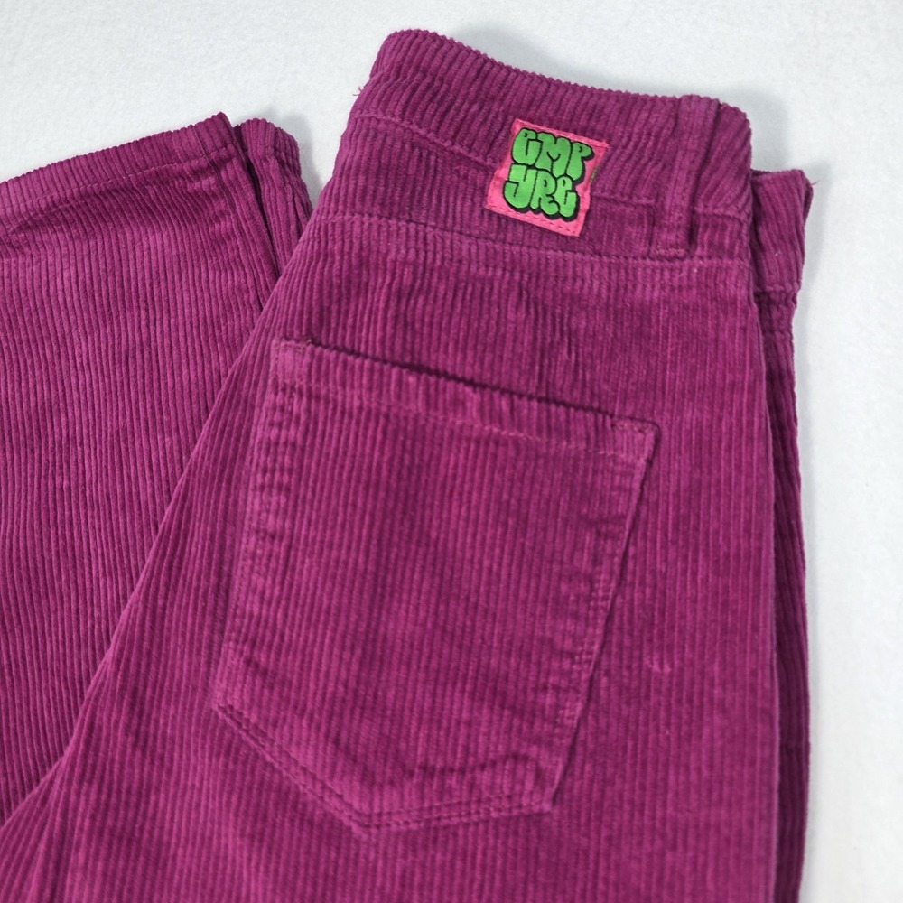Empyre Women's Tori Magenta Pink Wide Leg Corduroy Pants High Rise Skate Size 0